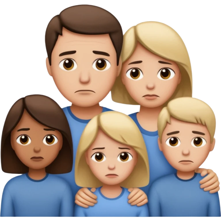 sad family  emoji