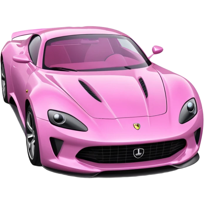Pink sport car emoji