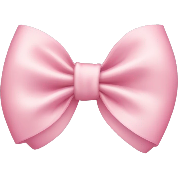 light pink bow emoji