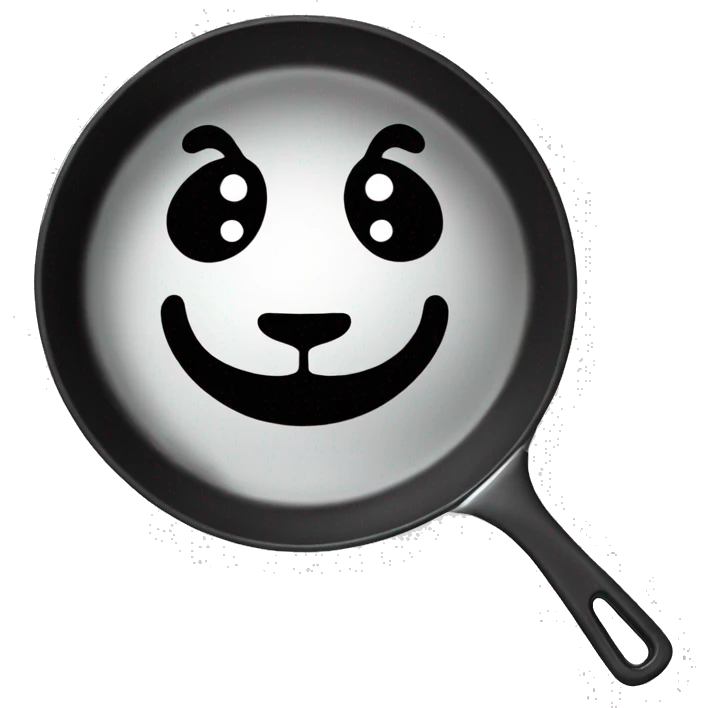 pandashape frying pan  emoji