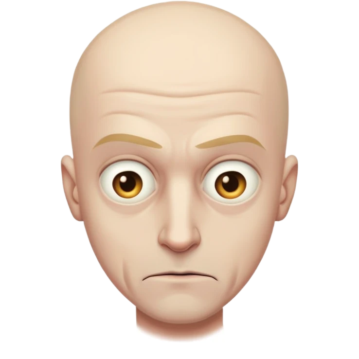 Steven Miller, bald, grim expression emoji