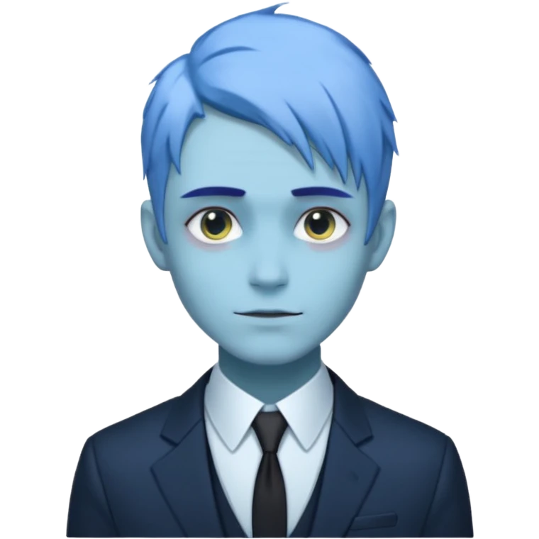 ethereal-pastel-transparent-translucent-gorgeous-spectral-dark-greyish-blue-whitish-gloomy-man-with-blue-hair-with-a-beautiful-black-suit emoji
