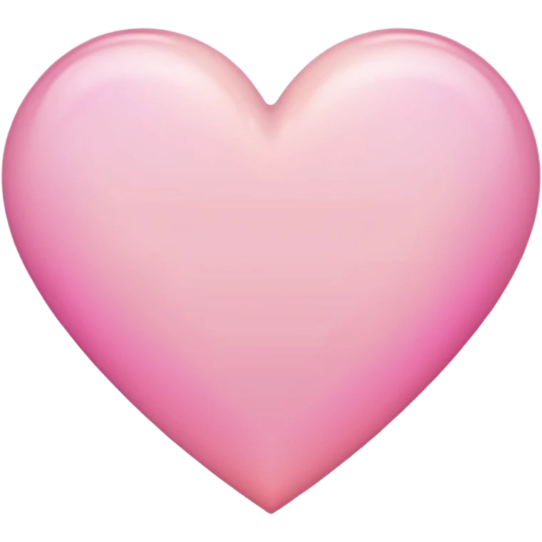 pastel heart with a soft ombre border emoji