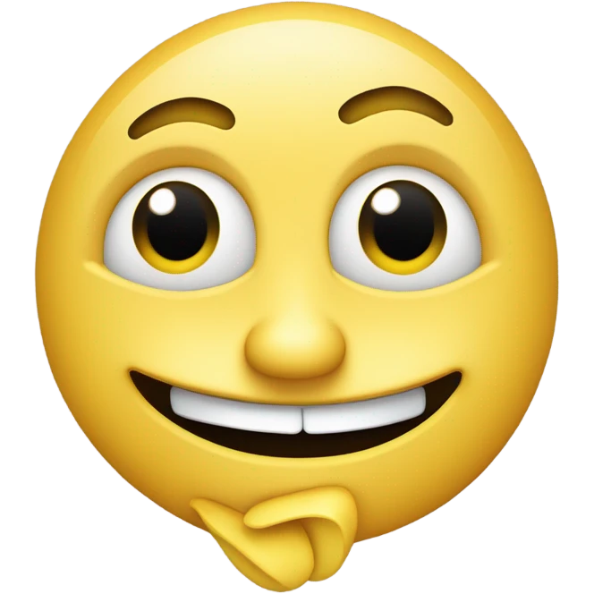 Banana sonriendo carita loca  emoji