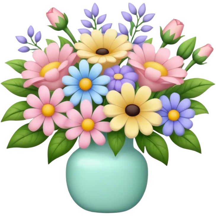 Pastel bouquet emoji