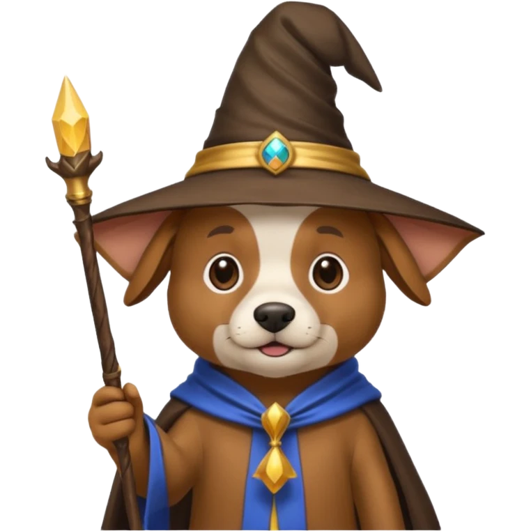 Dog wizard emoji