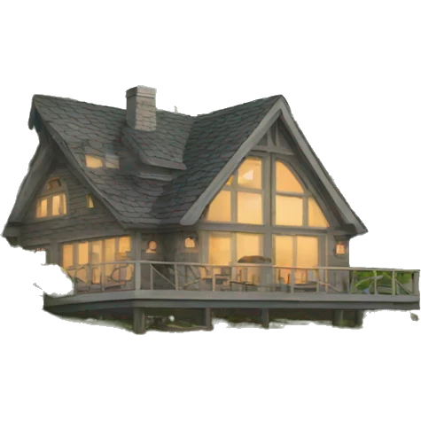 Lake house emoji