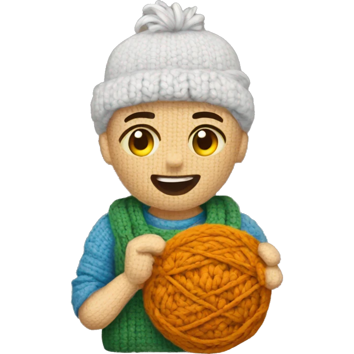 Crocheting emoji