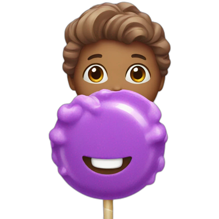 purple candy emoji