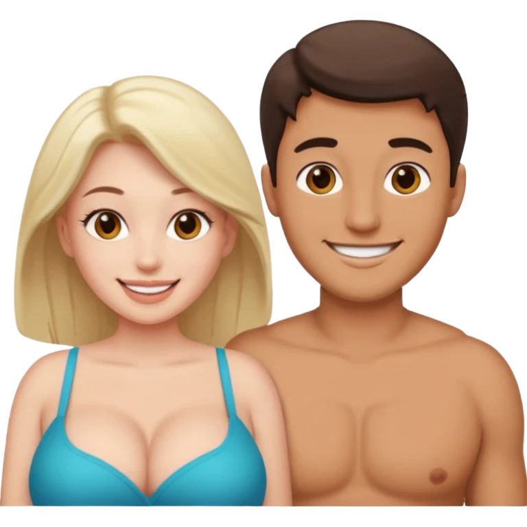 Man sex naked busty female breasts jissing emoji