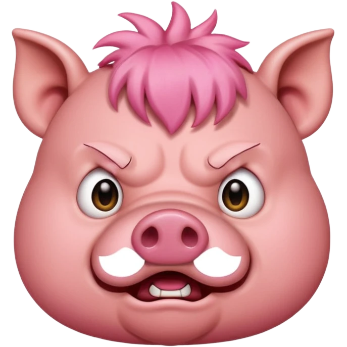 Angry pig emoji