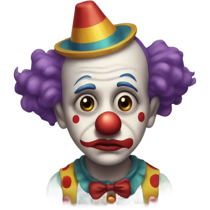 sad clown emoji
