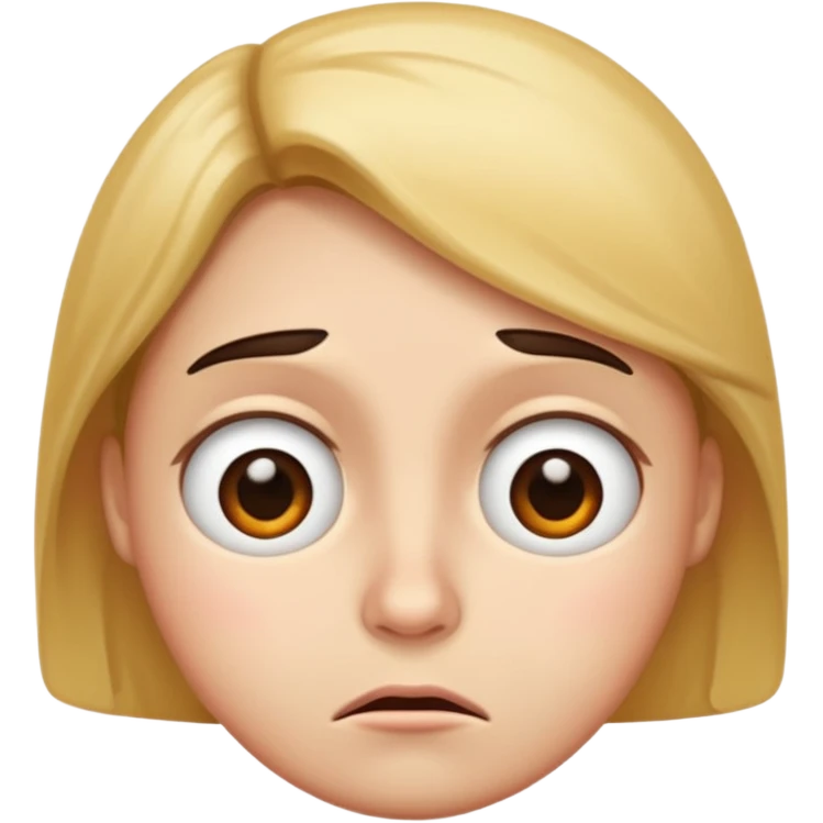 visibly annoyed face emoji