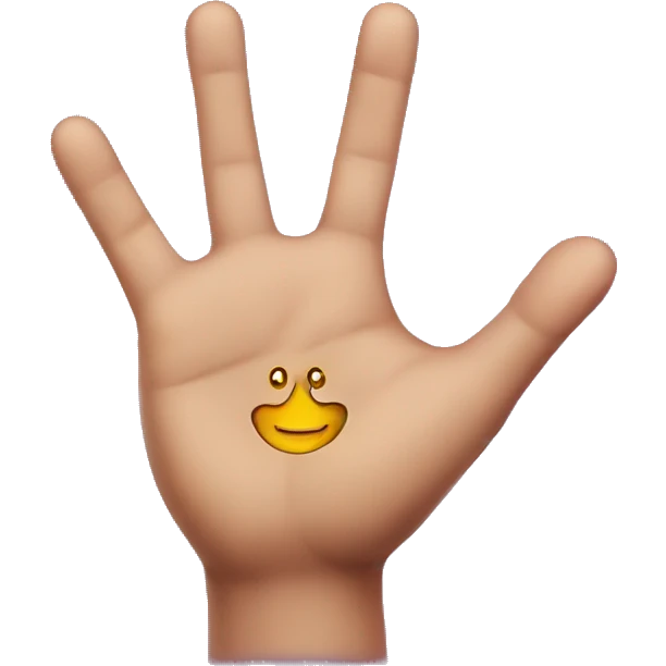 Magic on the hand emoji