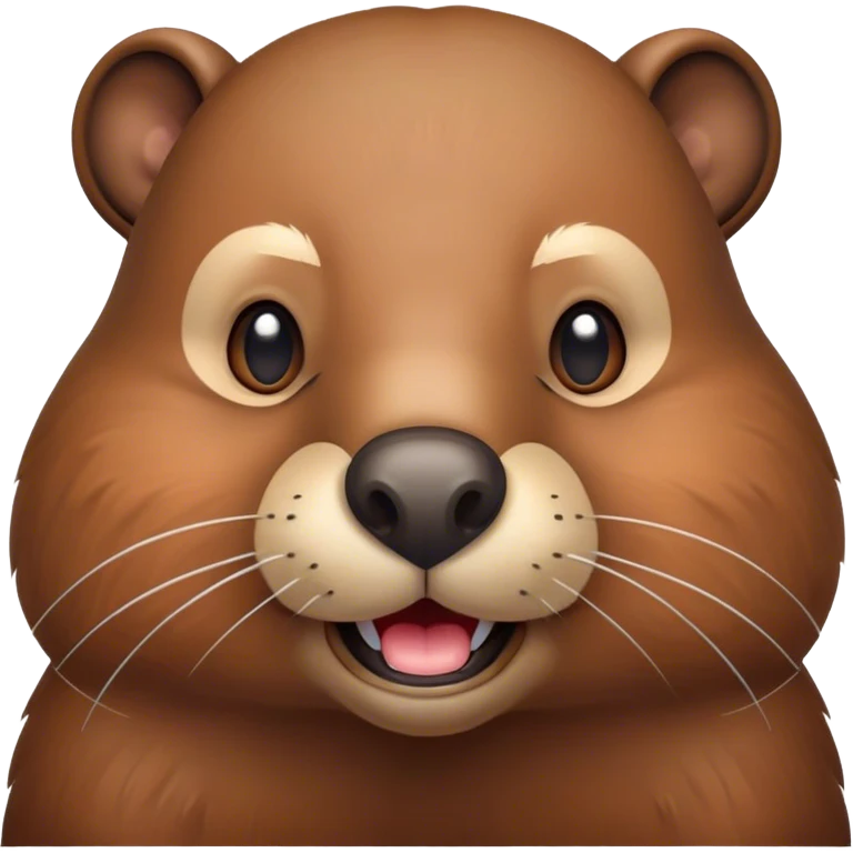 Beaver with good morning  emoji