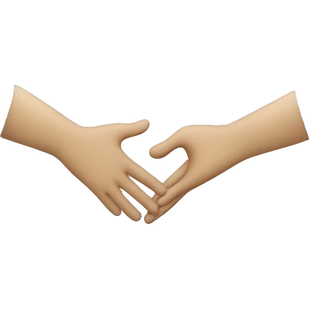 Handshake with feet emoji