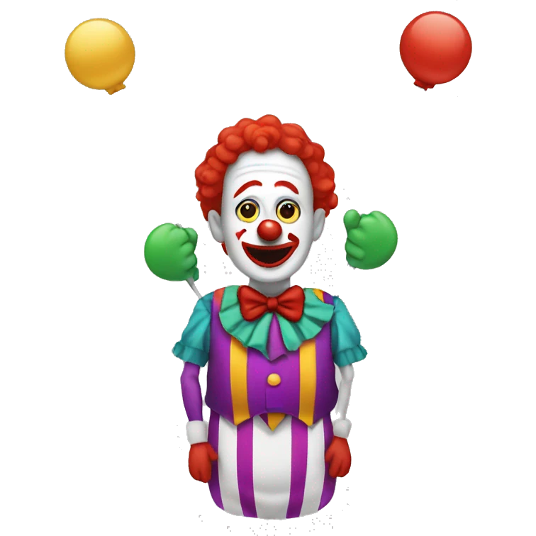 multi-armed clown emoji