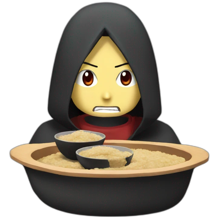 Itachi qui mange du caca emoji