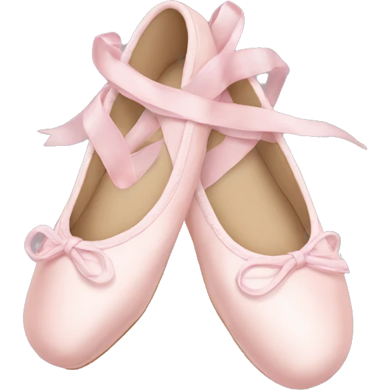 Pale pink ballet shoes emoji