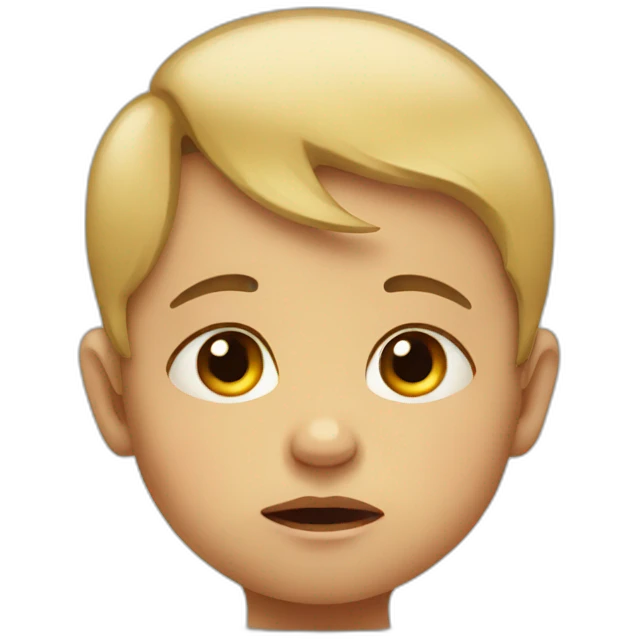 Sad baby emoji