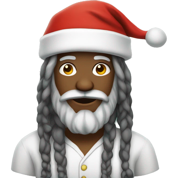 Santa Claus with dreadlocks emoji