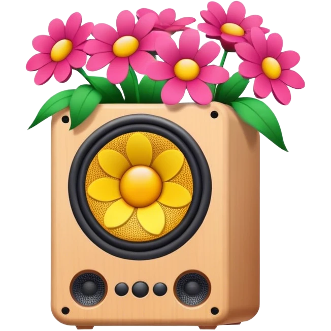 Flower speaker box bfdi emoji