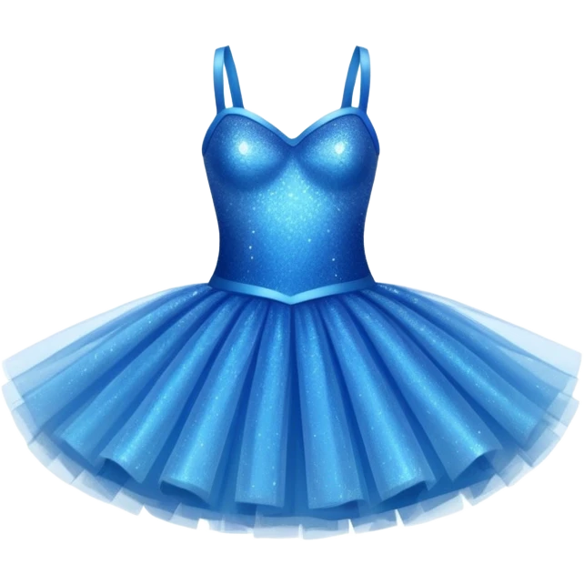 blue sparkly tutu emoji