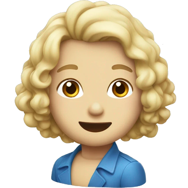 fiocco blu emoji