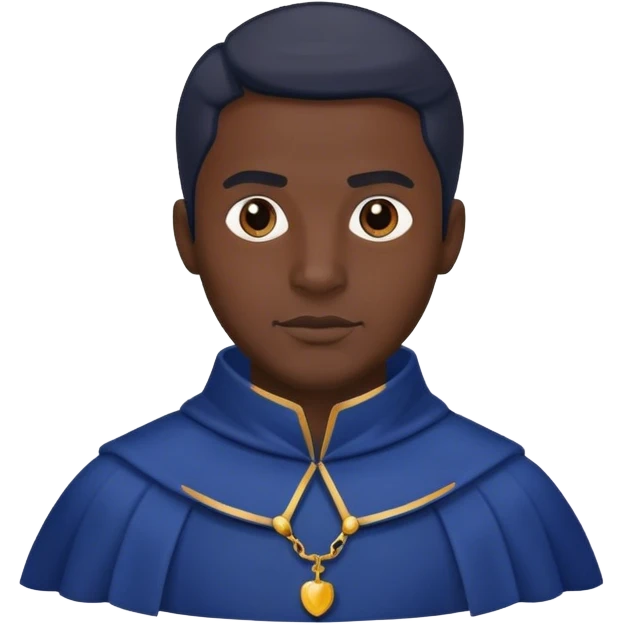 dark blue man in costume emoji