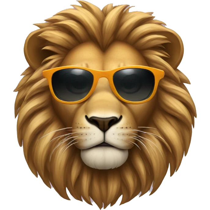 Lion with sunglasses  emoji