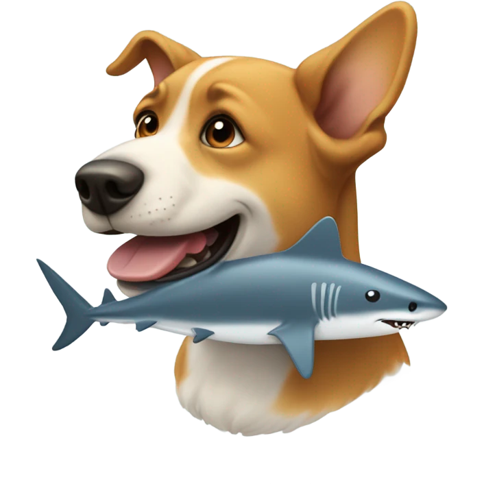 dog shark  emoji