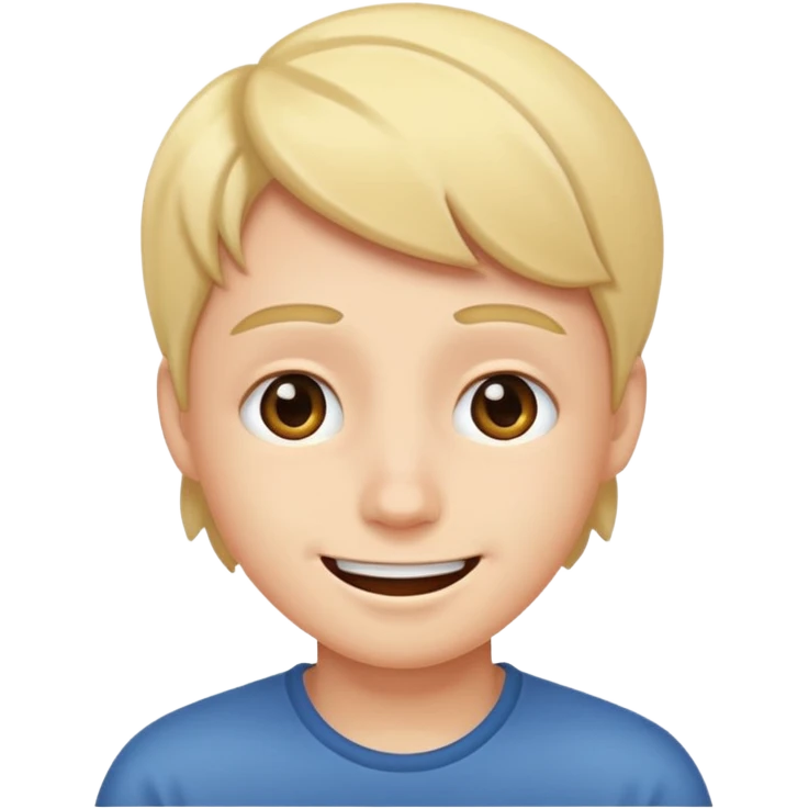 Embarrassment with a smile emoji