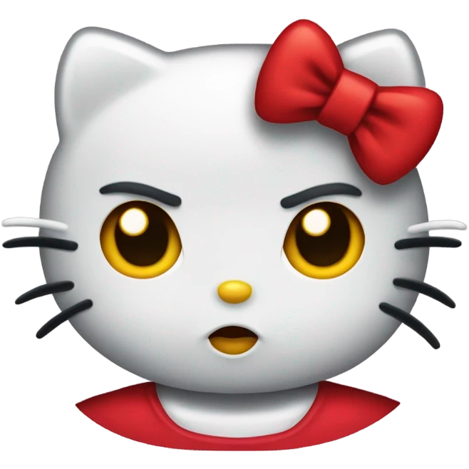 Angry hello kitty  emoji