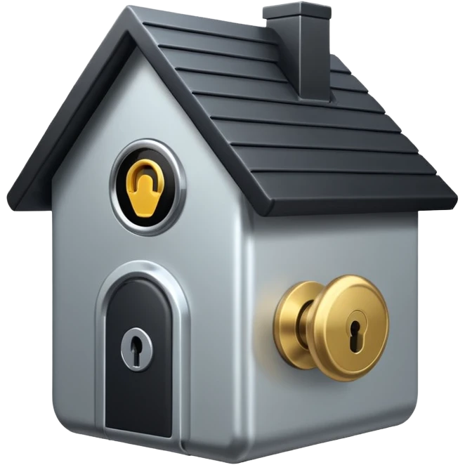 Дом с умной блокировкой emoji