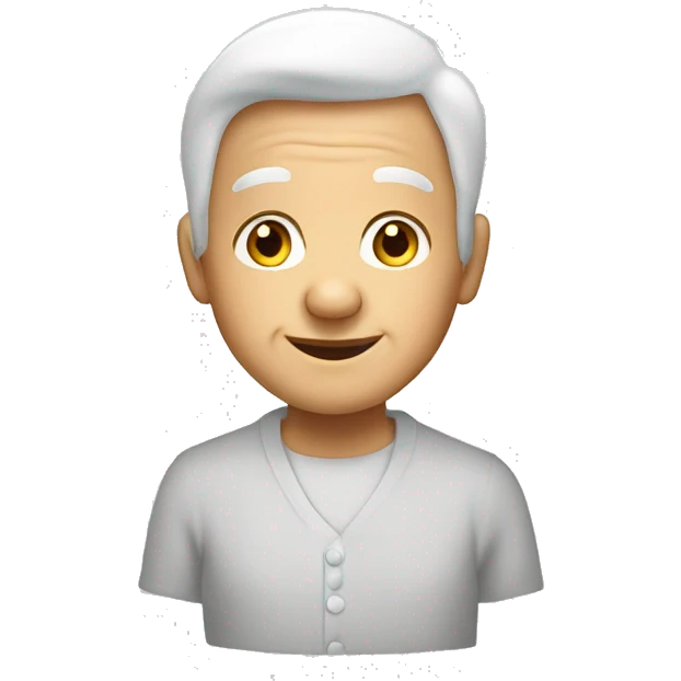 Grandpa, grandma, aunt, mom, dad, daughter, daughter, baby. White  emoji
