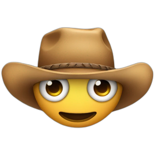 eyes emoji with cowboy hat on each eye emoji