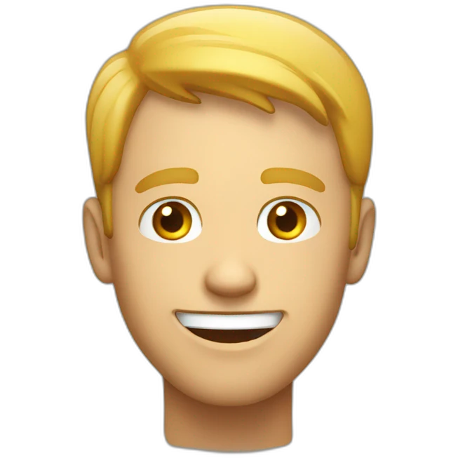 white guy suspicious laugh emoji