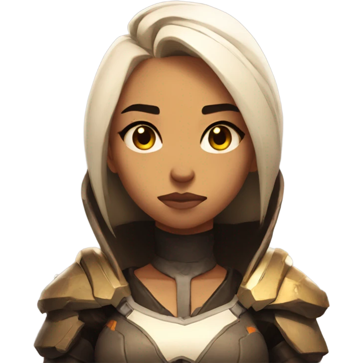 Mercy from overwatch looking sad emoji