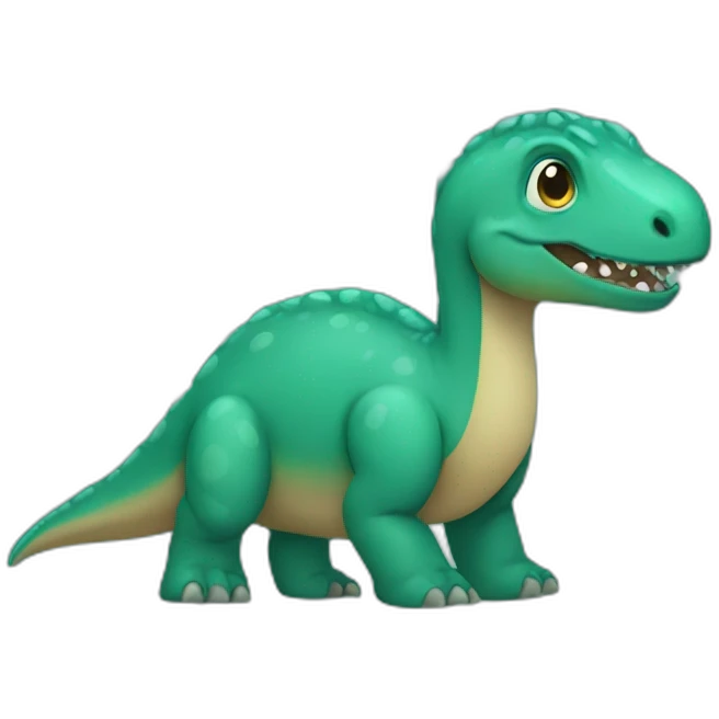 teal circle dinosaur emoji