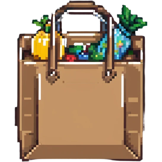 food delivery bag emoji
