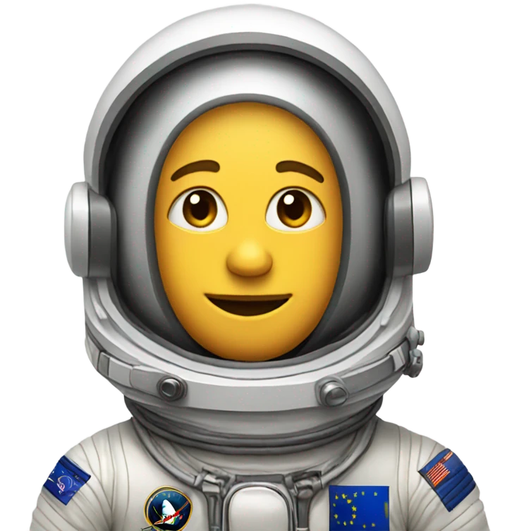 European astronaut emoji