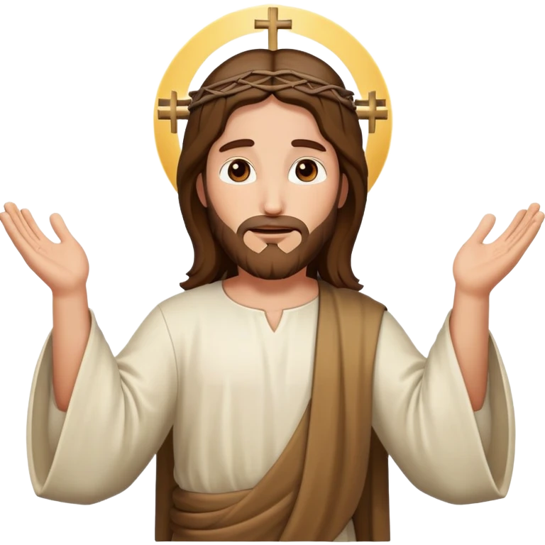 jesus open arms emoji