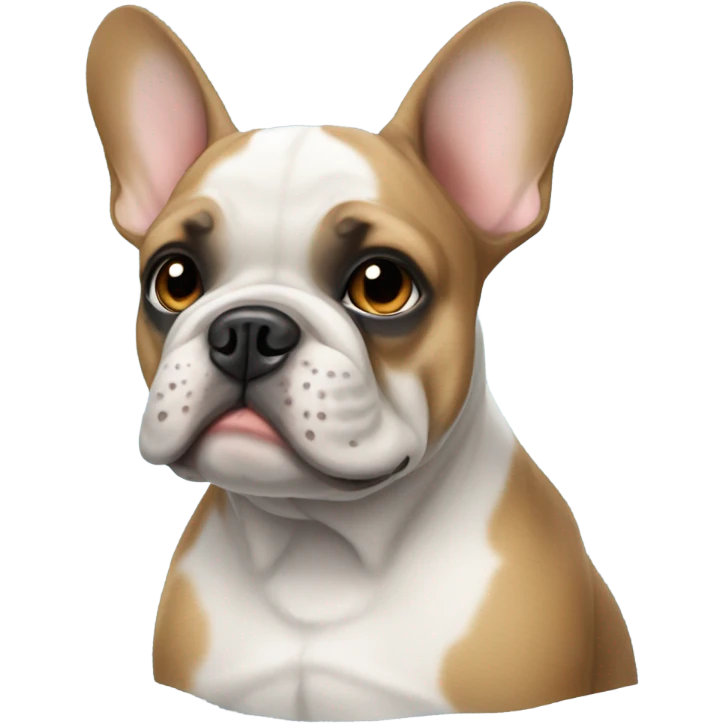 Blue and tan French bulldog emoji