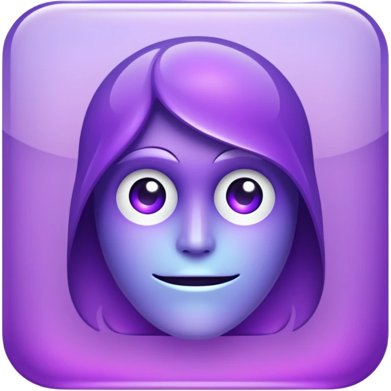 glitter cian and purple phantom emoji