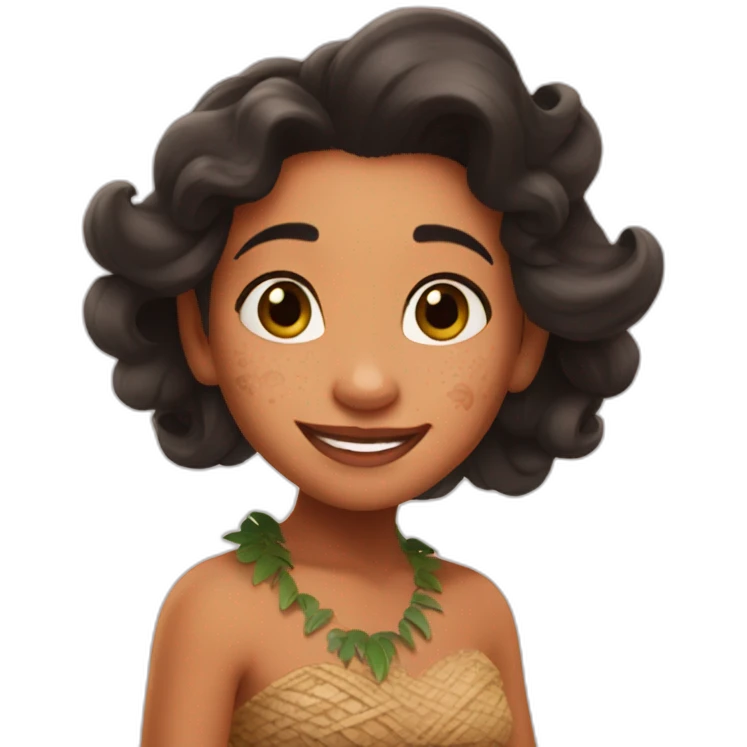 Grand mother Moana Disney happy  emoji
