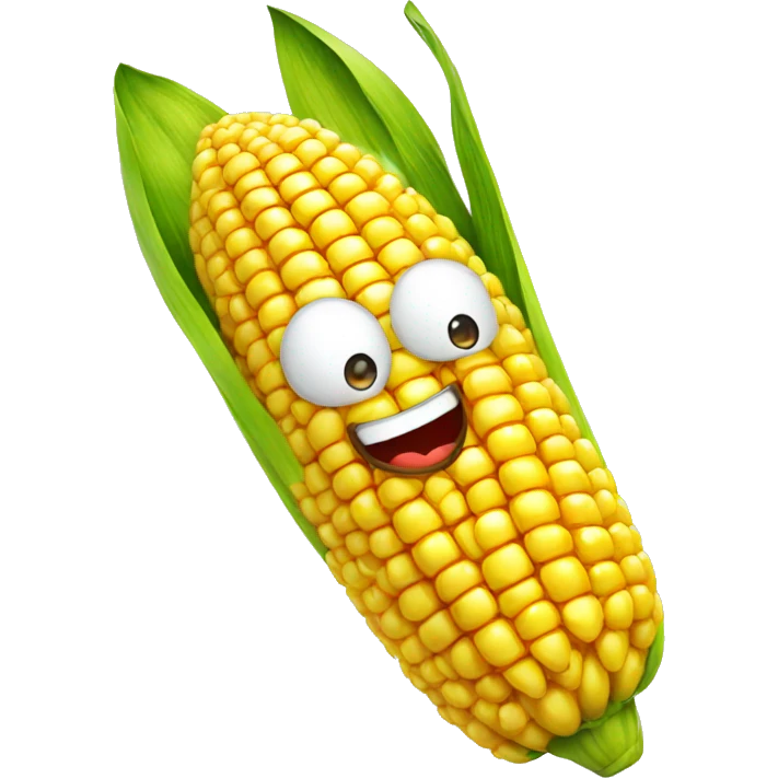 corn with face emoji