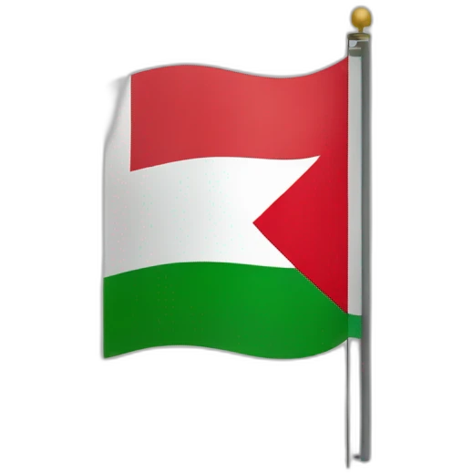 Mix flag Palestine and Morocco emoji