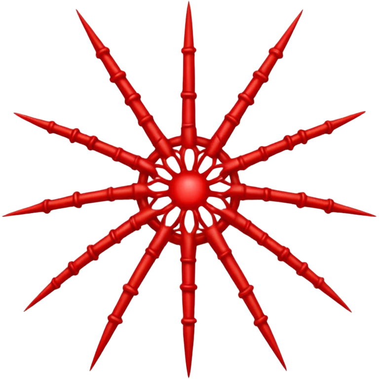 simple Red web, no just the web emoji
