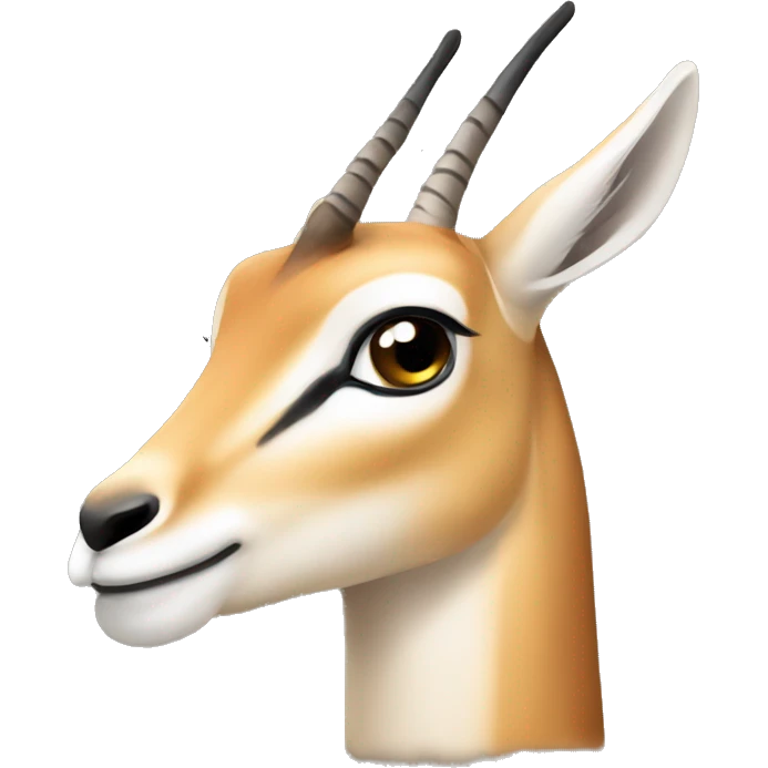 Gazelle smiling emoji