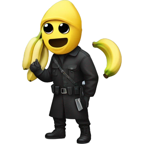 Robber with a banana  emoji